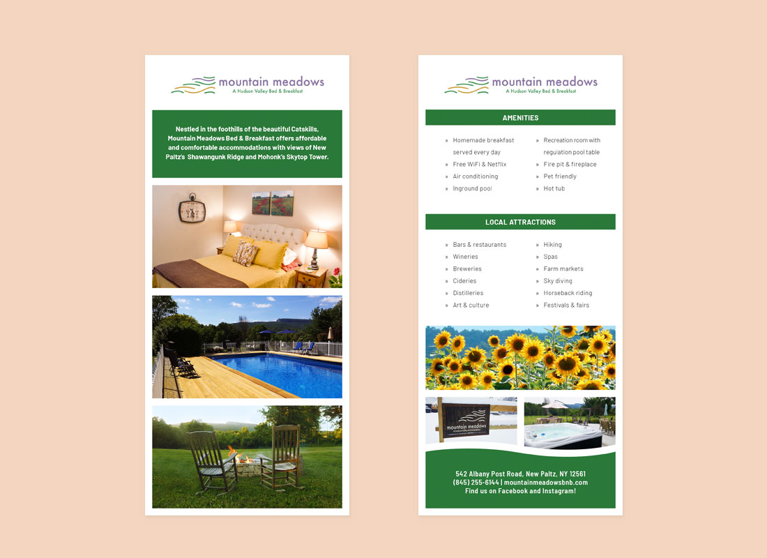 Mountain Meadows Rack Card
