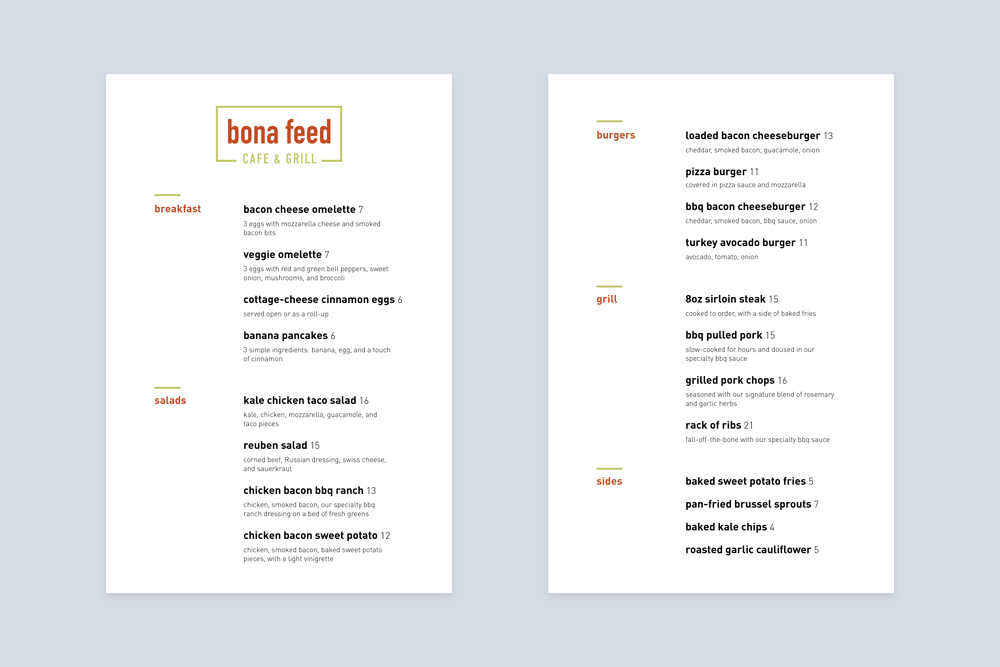 Bona Feed Branding