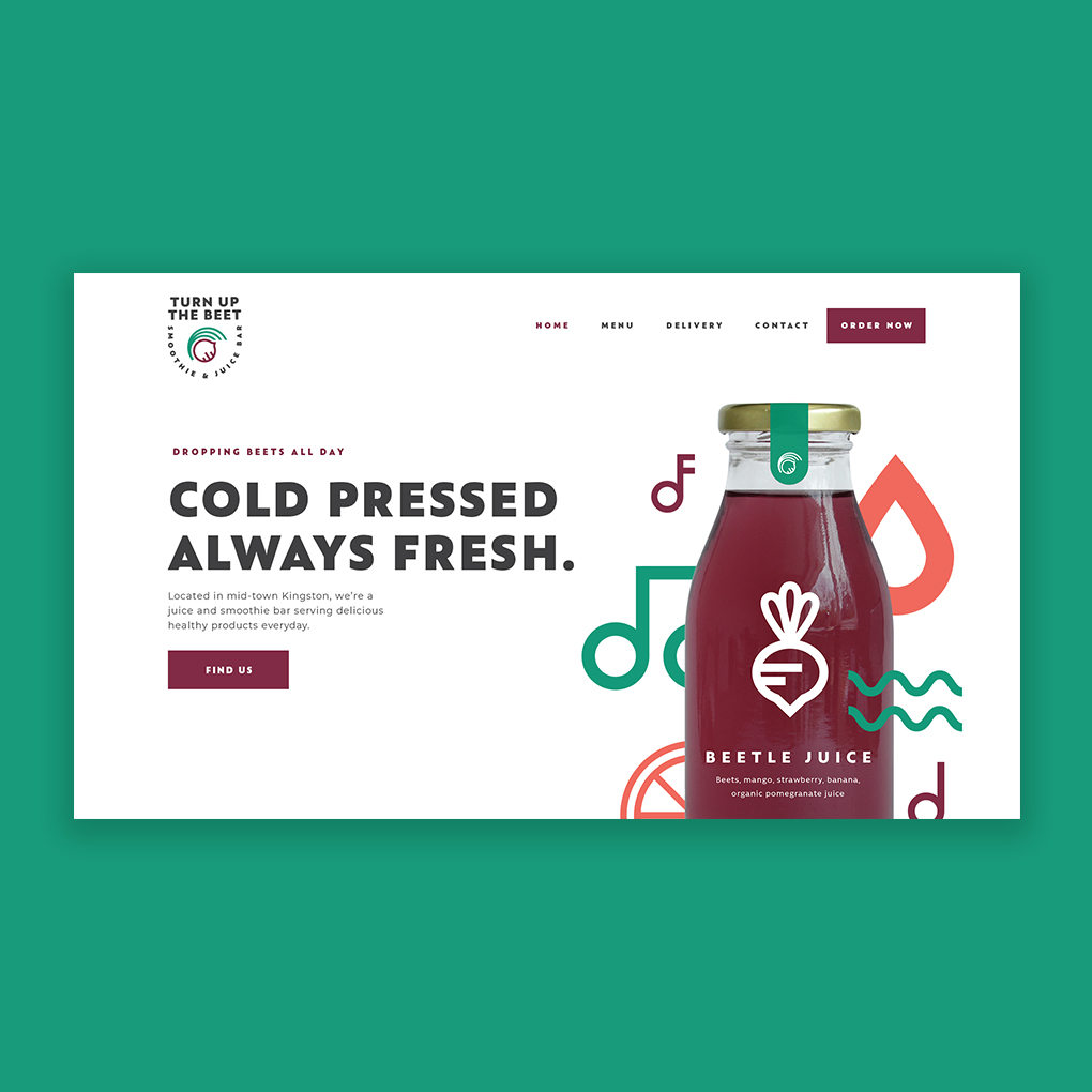 Turn Up the Beet Homepage WIP