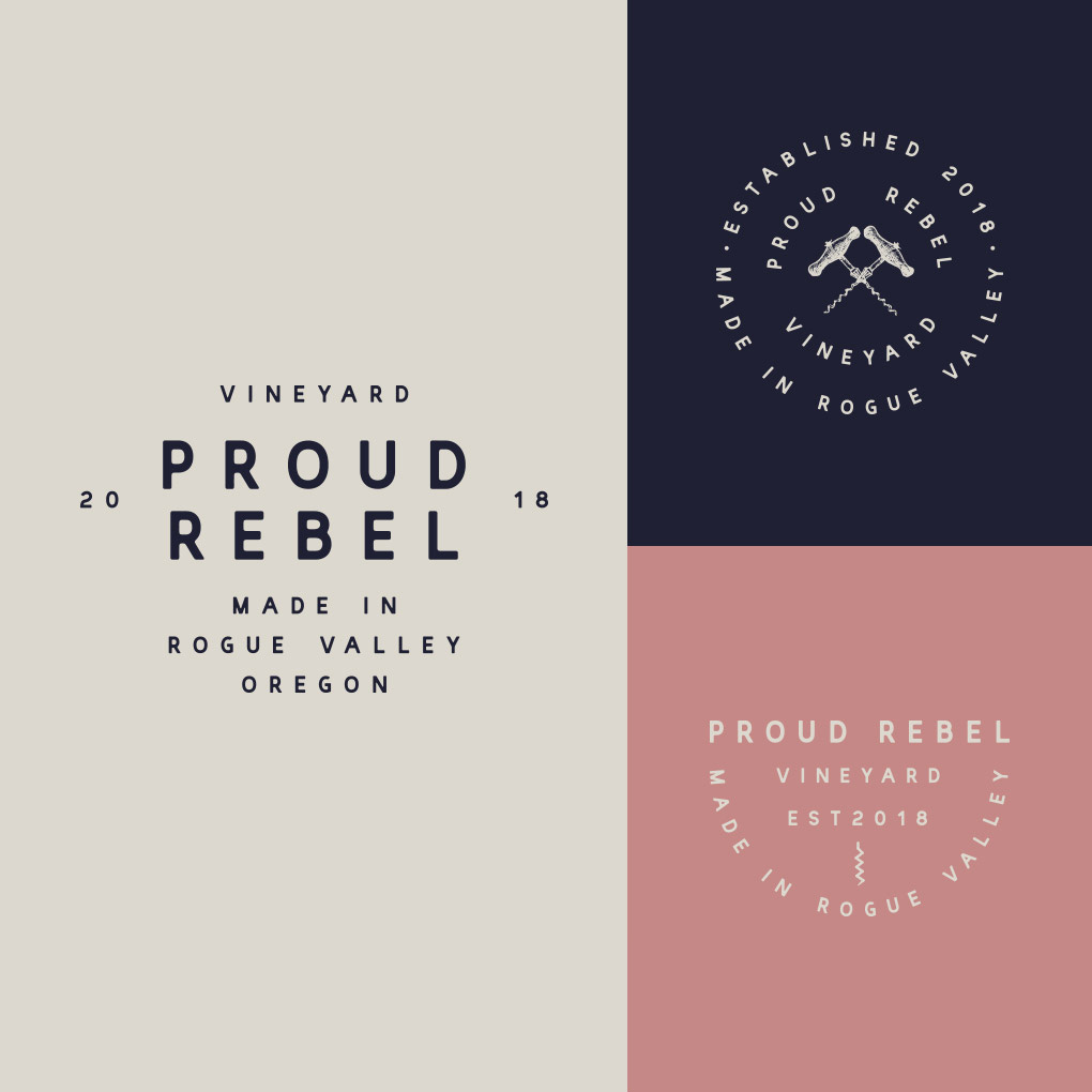 Proud Rebel Badge Lockups