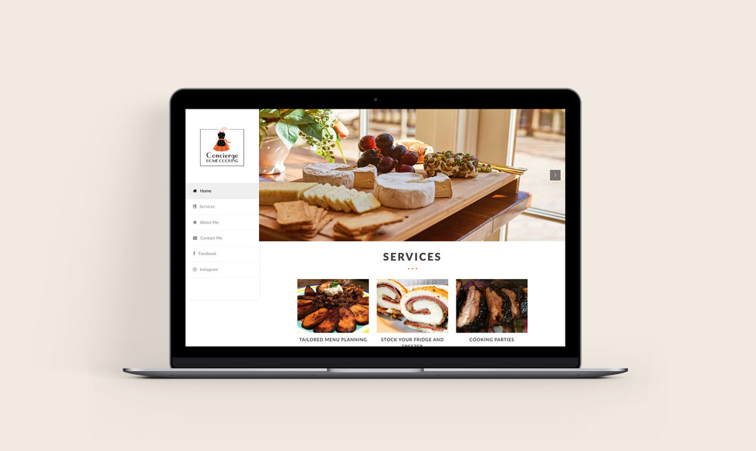 Concierge Home Cooking Website