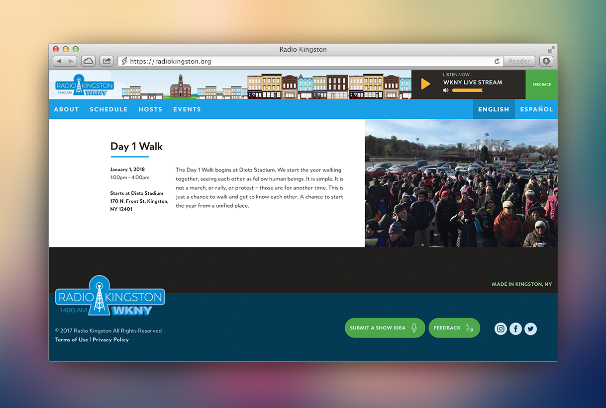 Radio Kingston Website Design